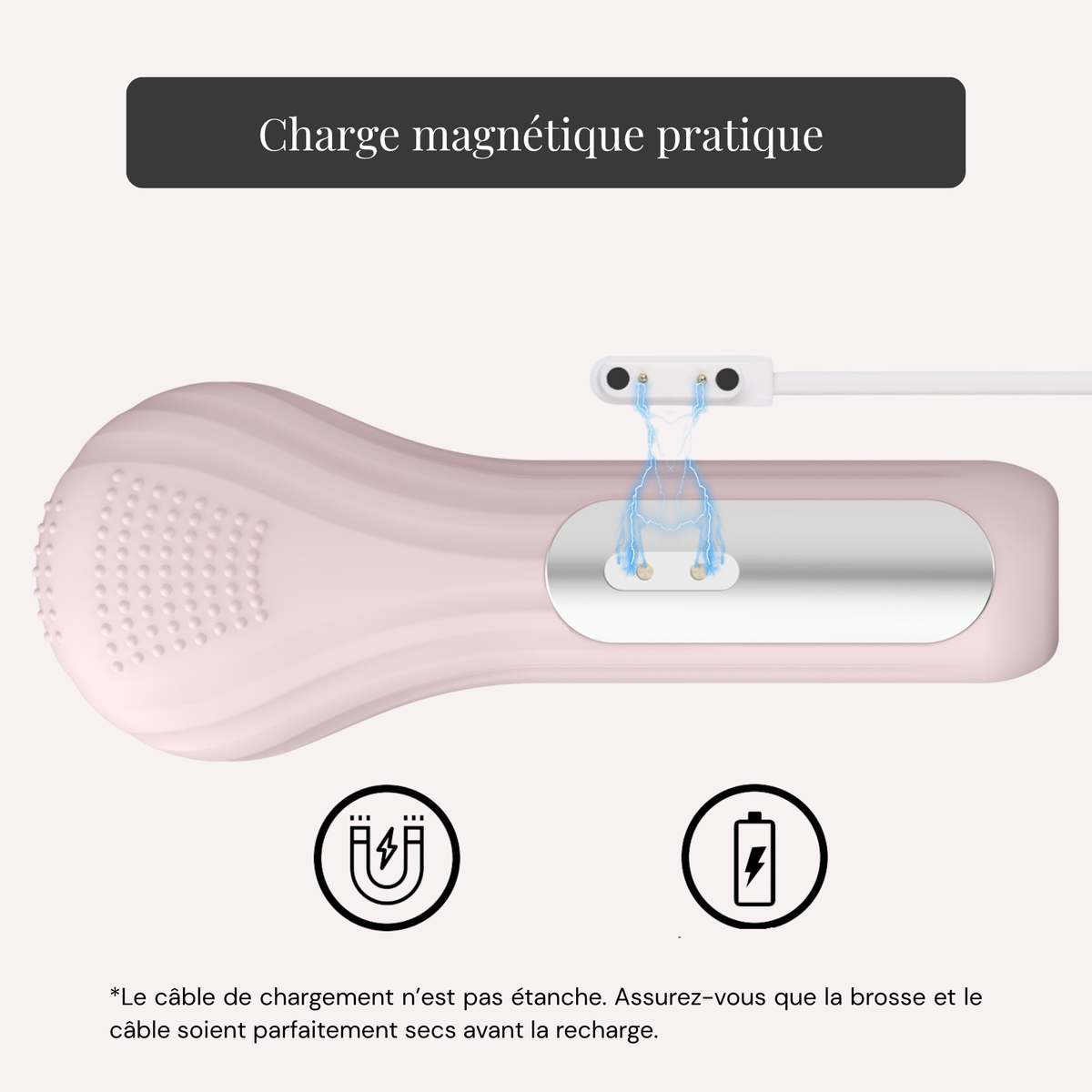 Lya 2 en 1 – Brosse nettoyante & chauffante visage | Soin anti-âge